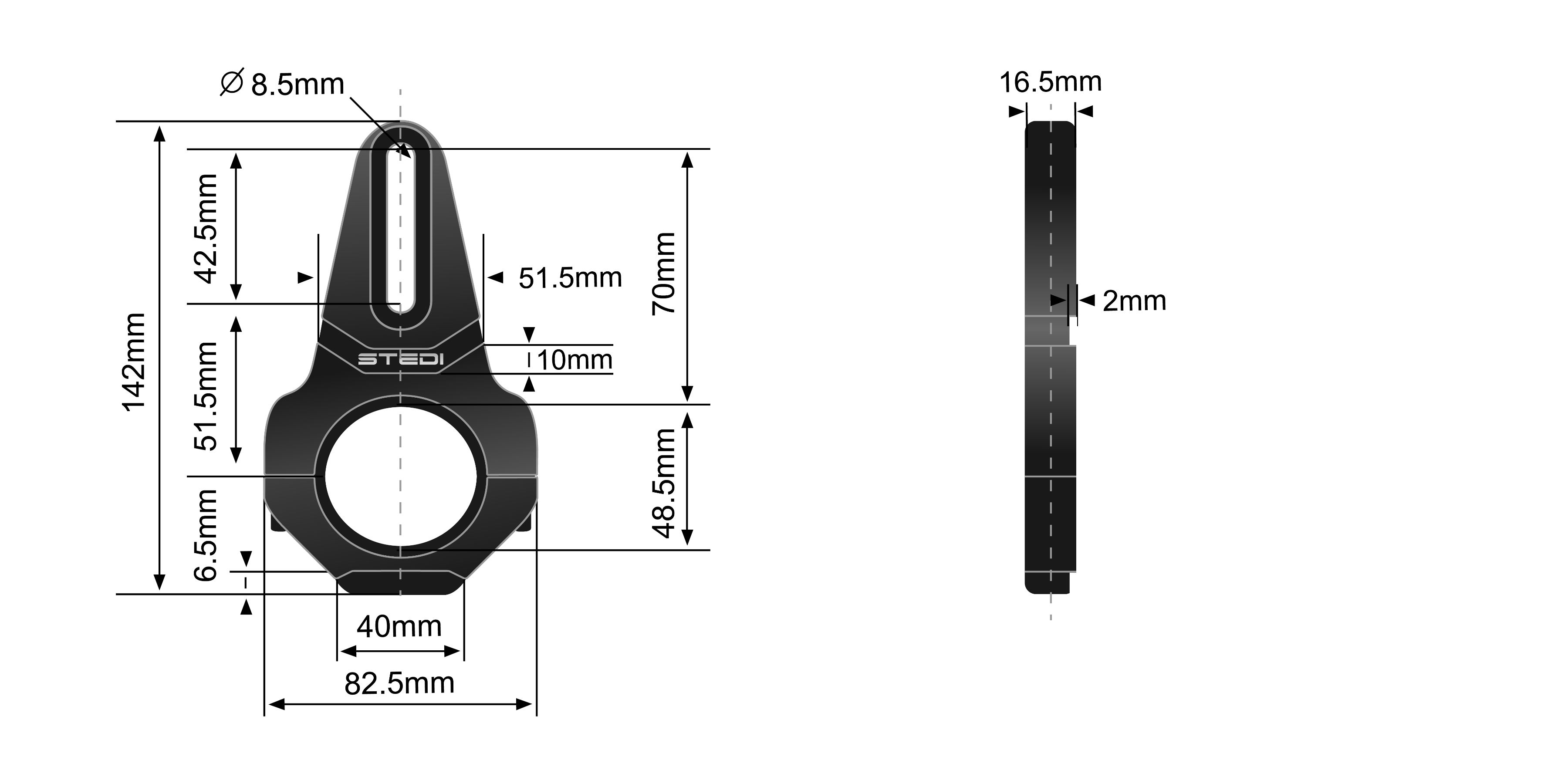 STEDI VICE Bull Bar Tube Clamps